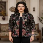 پارچه حریر سوزندوزی و پولک دوزی هندی - تصویر 4