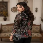 پارچه حریر سوزندوزی و پولک دوزی هندی - تصویر 3