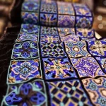 پارچه مخمل سوزندوزی هندی کد 2