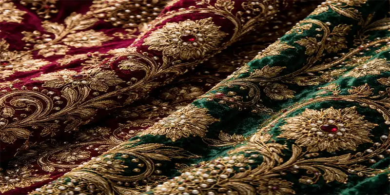 پارچه مخمل سوزندوزی هندی