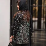 پارچه مخمل سوزندوزی و پولک دوزی هندی - تصویر 2