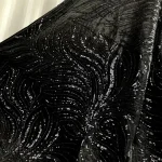 پارچه مخمل کش کره ای جواهر دوزی