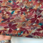 پارچه نخ باتیک طلاکوب هندی - تصویر 6