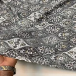 پارچه نخ باتیک طلاکوب هندی - تصویر 5