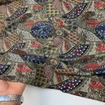 پارچه نخ باتیک طلاکوب هندی - تصویر 2